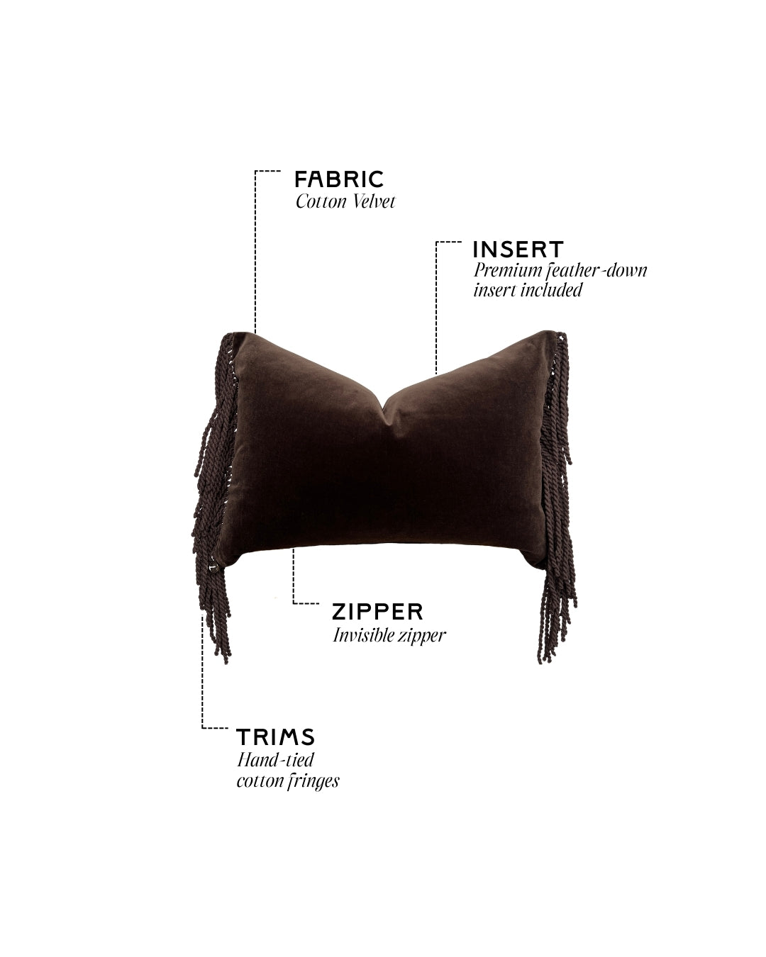 Cacao Rectangle Cushion