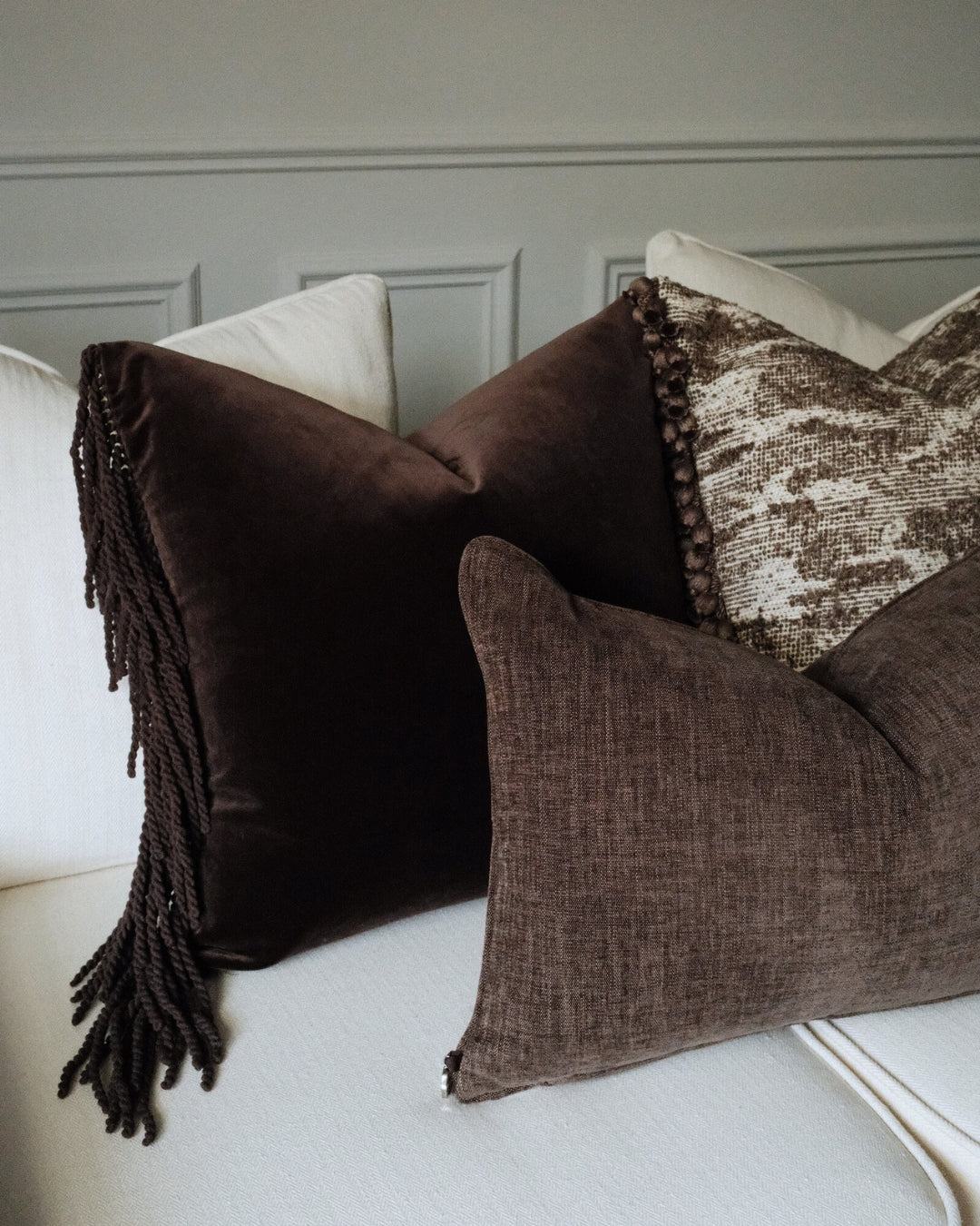 Cacao Square Cushion
