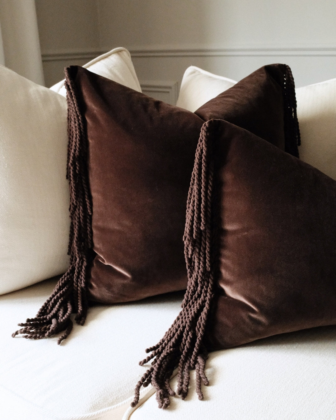 Cacao Square Cushion